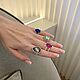 Крупное кольцо с камнем, кольцо с кристаллом, коктейльное кольцо. Кольца. Volna Art Studio  (Наталья). Ярмарка Мастеров.  Фото №5