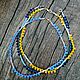 Заказать  Navy Petals. Monica BEE accesorio. Ярмарка Мастеров. . Бусы Фото №3