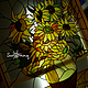 Stained Glass 'Sunflowers'. Stained glass. Sun_thing / Glass jewelry and decor. My Livemaster. Фото №5