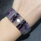 Украшения handmade. Livemaster - original item Bracelet made of natural fluorite with cut. Handmade.