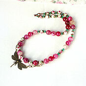 Работы для детей, handmade. Livemaster - original item Summer Decoration Bright Beads MALVINA buy beads. Handmade.