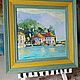 Oil painting 'House in Montenegro', framed. Pictures. Zhanne Shepetova. My Livemaster. Фото №5