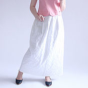 Одежда handmade. Livemaster - original item Skirt summer white. Handmade.