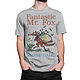 Cotton T-shirt 'The incomparable Mr. Fox', T-shirts and undershirts for men, Moscow,  Фото №1