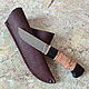 Knife 'Sherwood' 95h18 birch bark hornbeam, Knives, Vorsma,  Фото №1