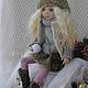 Snow. Textile interior doll. art doll. Dolls. Diana Oparina. Collectible dolls. My Livemaster. Фото №5