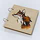 Copy of Copy of Sketchbook wood cover 16x16sm "Siren". Sketchbooks. EVAG. My Livemaster. Фото №5