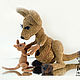 Order Kangaroo - the tenderness of Savannah. Master class crochet. sToryToys. Livemaster. . Materials for dolls and toys Фото №3