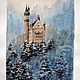 Watercolor painting drawing LUDWIG's CASTLE. Pictures. pictures & decor of TanyaSeptember. My Livemaster. Фото №4