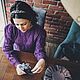 Мохеровая кофточка из мохера  с шелком "Violette". Свитеры. Оксана Владарская. Ярмарка Мастеров.  Фото №5