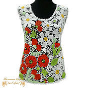 Одежда handmade. Livemaster - original item blouse crochet Forest glade. Handmade.