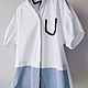 Винтаж: Рубашка/туника ZARA (Испания), хлопок 100%, р. 44-46-48, oversize. Рубашки винтажные. Винтаж Jun-Jun. Ярмарка Мастеров.  Фото №4