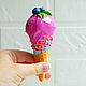 Blueberry ice cream. Dummy, Stuffed Toys, Rostov-on-Don,  Фото №1
