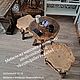 Журнальный стол из массива карагача/комплект кофейный из массива, Столы, Москва,  Фото №1