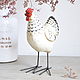 Order Chicken Provence made of concrete with painting on metal legs. Decor concrete Azov Garden. Livemaster. . Figurines Фото №3