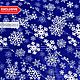 Order Cloths:Fabric velvet stretch ' Snowflakes on blue'. SLAVYANKA. Livemaster. . Fabric Фото №3