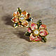 Серьги винтажные Joan Rivers "Spring flowers", Vintage earrings, Gagarin,  Фото №1