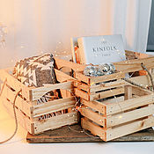 Для дома и интерьера handmade. Livemaster - original item Set of decorative boxes (boxes) of 4 pcs., made of Siberian Cedar PK38. Handmade.