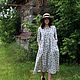 Льняное платье "Апрелия". Платья. Традиционный народный костюм .Сарафаны.Рубахи.Передники.Этностиль. Ярмарка Мастеров.  Фото №4