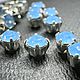 Light sapphire opal/silver,  Шатоны ss12 (3мм), Preciosa , 10 шт, Кристаллы, Москва,  Фото №1