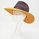 Fedora Two-tone Hat. Cappuccino color /Yellow. Hats1. Exclusive HATS. LANA ANISIMOVA.. My Livemaster. Фото №5