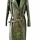 Заказать Женский плащ из питона VICTORIA. Экзотик-мастерская Python Fashion. Ярмарка Мастеров. . Плащи Фото №3