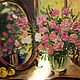 Painting with flowers ' Flowers in the mirror', Pictures, Moscow,  Фото №1
