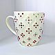 Ceramic embossed mug decorated with rhinestones. Mugs and cups. strazomania (Strazomania). Online shopping on My Livemaster.  Фото №2