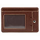 Leather cardholder with RFid protection ' Zurich '(brown), Cardholder, St. Petersburg,  Фото №1