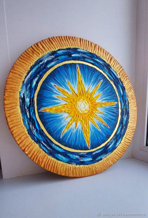 Картина круглая \"Рождение новой звезды\" акрил, холст в интернет ...