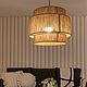Плетёная люстра абажур. Плетеный светильник. макраме. Люстры. kabira_decors_home/дизайнерский свет. Ярмарка Мастеров.  Фото №4