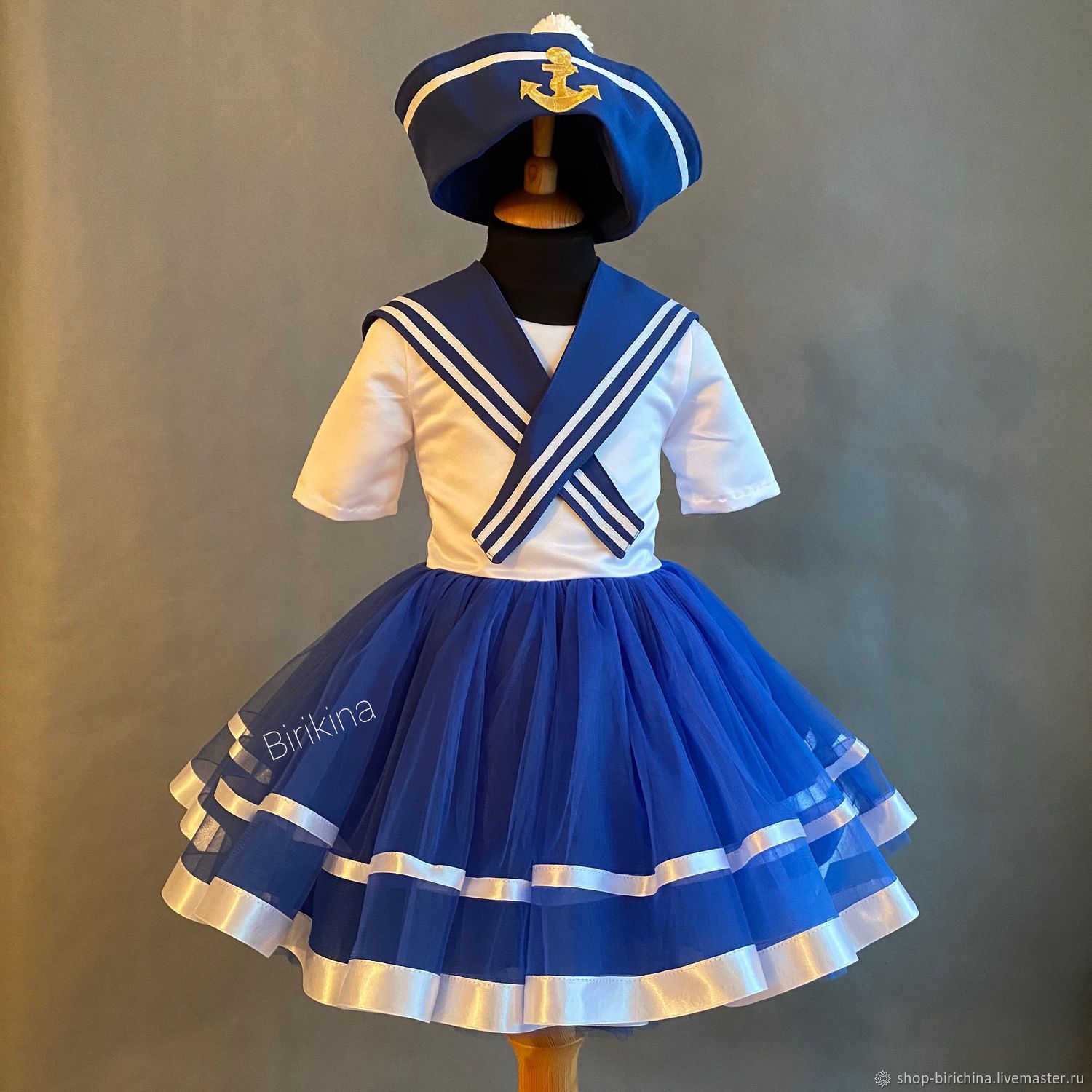 Платье морячка для девочки