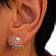 Delicate earrings - transformers - eyes, Stud earrings, Almaty,  Фото №1