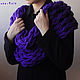 Purple chunky knit Snood. Scarves. CUTE-KNIT by Nata Onipchenko. My Livemaster. Фото №5