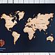 Карта мира с подсветкой L+, Карты мира, Брянск,  Фото №1