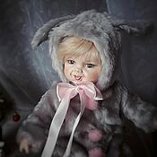 Куклы и игрушки handmade. Livemaster - original item Bunny Doll on a wire frame. Handmade.