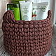 Knitted storage basket made of knitted yarn interior basket. Basket. Lace Shawl by Olga. My Livemaster. Фото №6