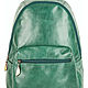 Leather backpack Violetta (green), Backpacks, St. Petersburg,  Фото №1