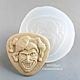 Mold Joker 3,5 x 3,5 cm Silicone Mold for cabochons and Pendants, Molds for making flowers, Astrakhan,  Фото №1