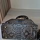 Сумка из блестящей и мягкой змеиной кожи. Классическая сумка. Chic bags. Ярмарка Мастеров.  Фото №4