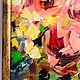 Абстрактная картина маслом: Розы, 50х70, картина в багете, на холсте. Картины. Анастасия Байдукова. Ярмарка Мастеров.  Фото №4