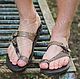 Sandals clogs Mens genuine Python leather Beige multi. Sandals. Katorina Rukodelnica HandMadeButik. Online shopping on My Livemaster.  Фото №2
