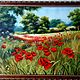 Картина Маки маслом пейзаж с маками. Картины. Ольга Гончарова Картины счастья. Интернет-магазин Ярмарка Мастеров.  Фото №2