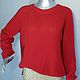 Джемпер " Красный " 100 % кашемир. Джемперы. Вера / Kirshvery_knit (kirshvery) (kirshvery). Интернет-магазин Ярмарка Мастеров.  Фото №2