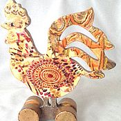 Куклы и игрушки handmade. Livemaster - original item the symbol of the New year of the cock - stretcher, wooden. Handmade.