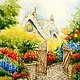 Акварель Картина "Скрытые". Картины. Шелковые истории (Ms-LUdaMIla). Ярмарка Мастеров.  Фото №5