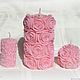A set of candles 'Roses in the snow'. Candles. Olga Stroeva. Online shopping on My Livemaster.  Фото №2