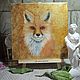 Painting Fox on potali oil. Pictures. Kind paintings by Irina Belozerova. Online shopping on My Livemaster.  Фото №2