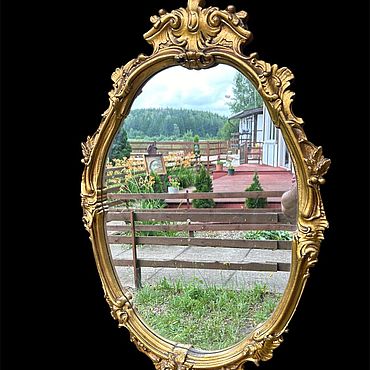 Винтаж ручной работы. Ярмарка Мастеров - ручная работа Винтаж: Старинное зеркало. Handmade.
