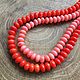 Coral beads roundels, 6,5mm, 10pcs. Beads1. Businka (businkamag). Online shopping on My Livemaster.  Фото №2